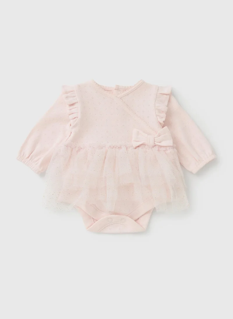 Matalan Baby Pink Swan Layette Tutu Bodysuit