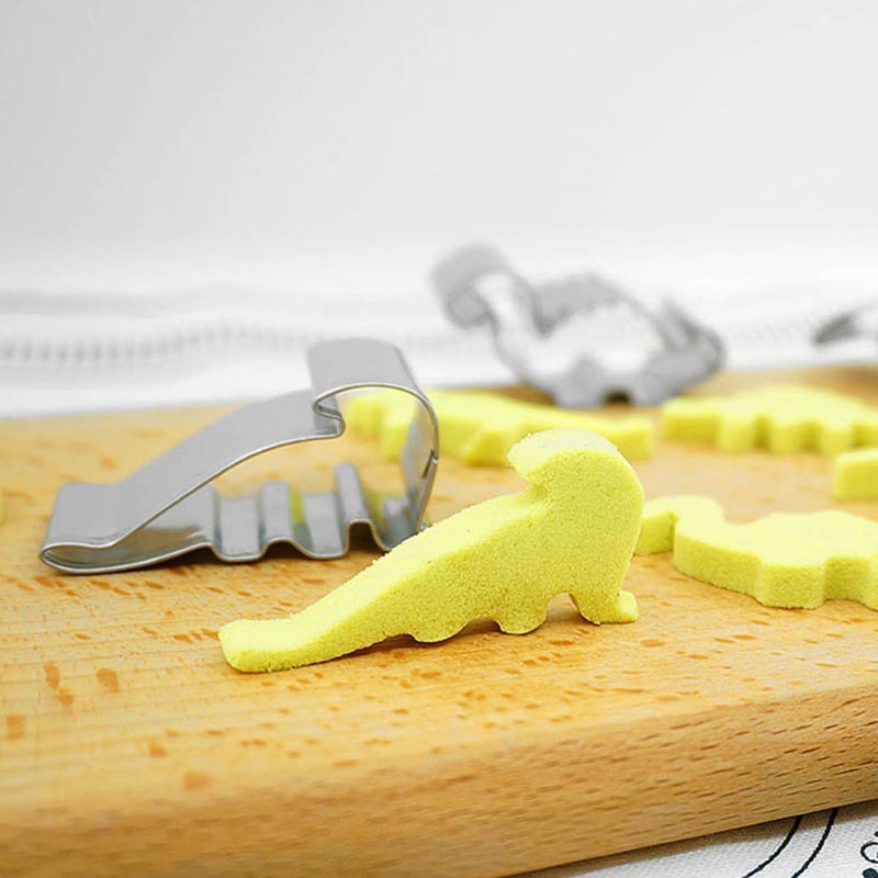 Stainless Steel Dinosaur Cookie Cutter Set 12pcs For Baking DIY Dessert - Image 4