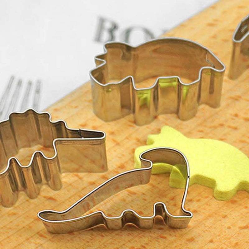 Stainless Steel Dinosaur Cookie Cutter Set 12pcs For Baking DIY Dessert - Image 3