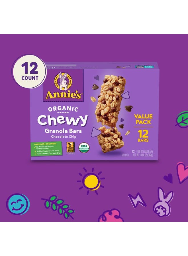 Annies Organic Chewy Granola Bars, Chocolate Chip, 12 ct - Image 4