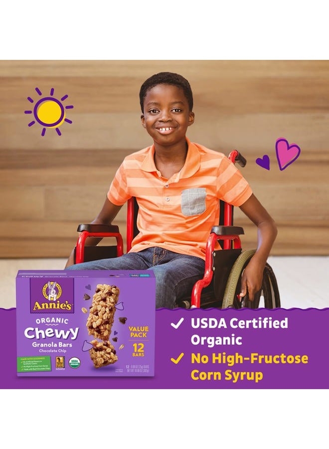 Annies Organic Chewy Granola Bars, Chocolate Chip, 12 ct - Image 3