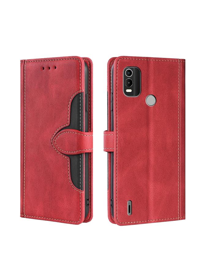 S-TOP Case For Nokia C21 Plus Skin Feel Magnetic Buckle Leather Phone Case - Image 1