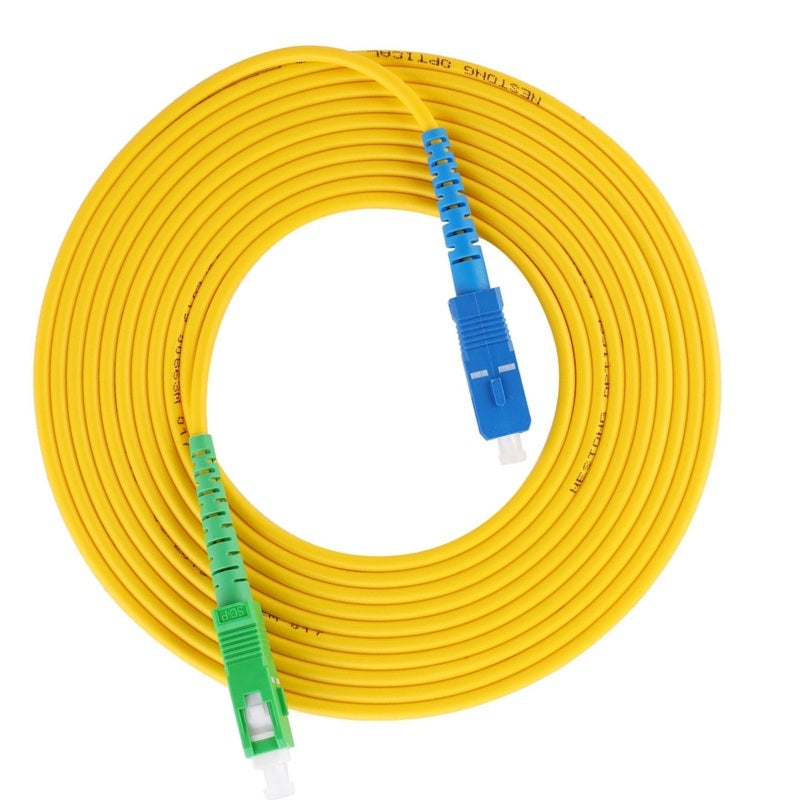 Fiber Jumper Single Mode SC APC Patch Cord - Low Insertion Loss Stable Transmission Optical Fiber for Fiber Optic Communication Systems - Image 1