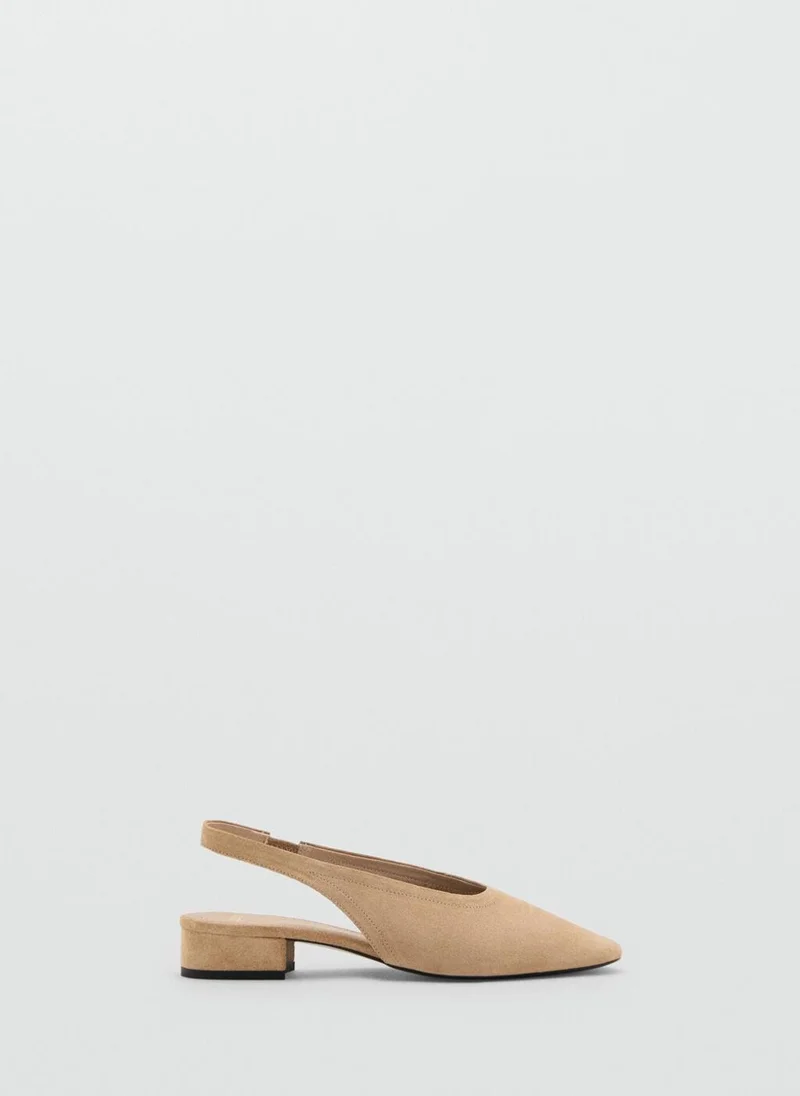 مانجو Block heel leather shoes
