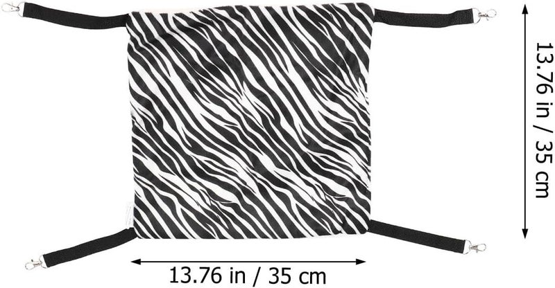 ARTIBETTER Cat Hammock 2pcs Breathable Double-Sided Hanging Cat Bed 35x35cm Black White Polka Dot Zebra Patterns Indoor Elevated for Pets - Image 2
