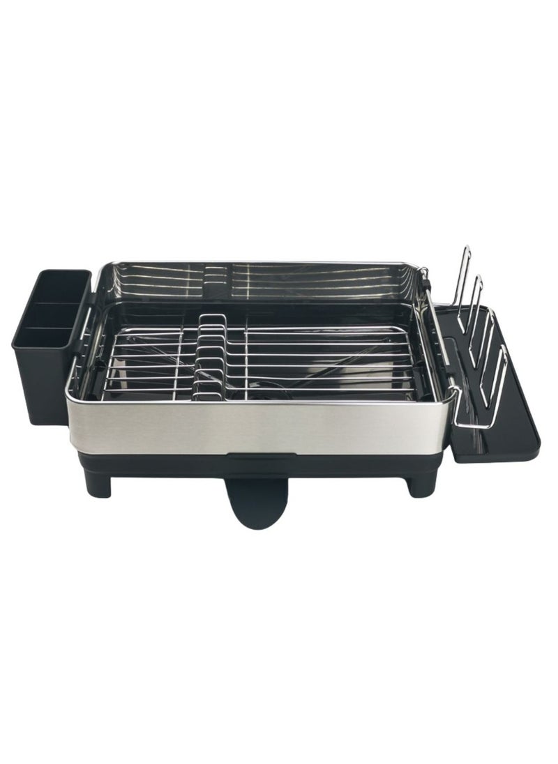 Selindus - Large Dish Drying Rack With Swivel Drain Spout – Stainless Steel Kitchen Organizer - Image 1
