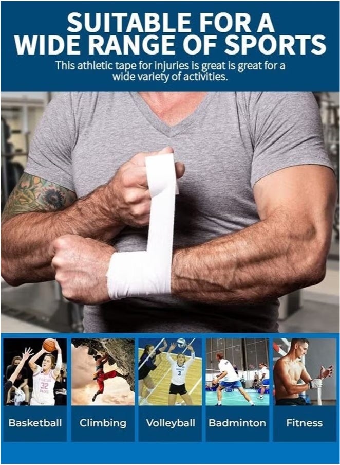 Lemon 2 Pack Athletic Pre Wrap Tape & Self Adhesive Bandage, Premium Athletic Tape Easy Tear Sports Foam Bandage, Sport Pre wrap Athletic Tape for Ankles Wrists Hands Elbows and Knees  - Image 4