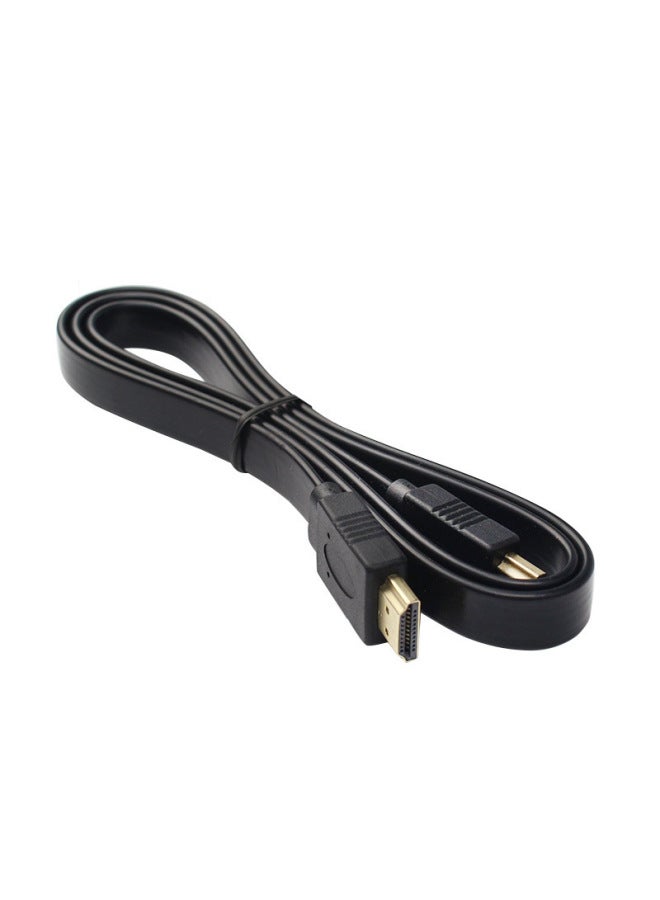 Special Flat Hdmi Line Hd Line Hdmi1.4 Flat Line Support 3D1080p TV Cable Manufacturers-Color:Black Flat Cable Hdmi 20m  - Image 3