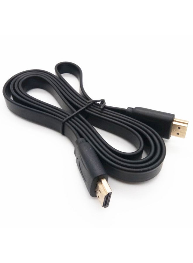 Special Flat Hdmi Line Hd Line Hdmi1.4 Flat Line Support 3D1080p TV Cable Manufacturers-Color:Black Flat Cable Hdmi 20m  - Image 2
