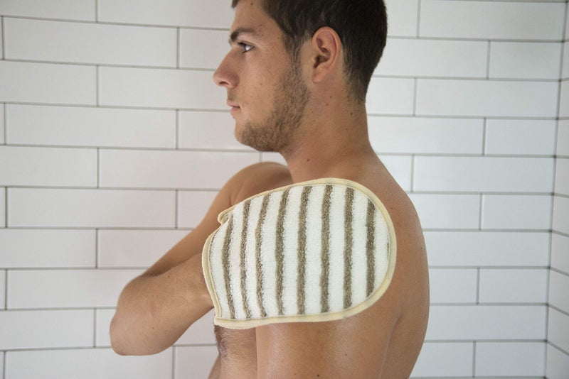 The Rustic Man Evriholder The Rustic Man Body Mitt, 2 Count, Cream - Image 3