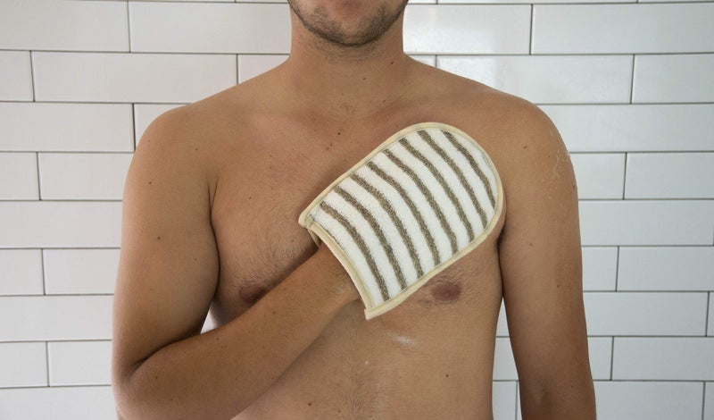 The Rustic Man Evriholder The Rustic Man Body Mitt, 2 Count, Cream - Image 4