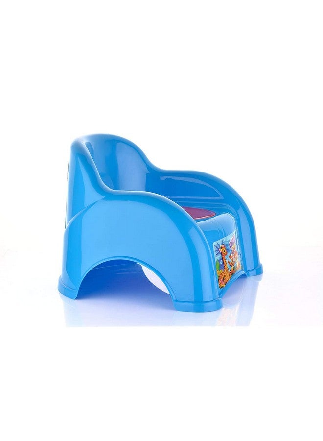 Nabhya 2 In 1 ABCD Baby Potty Seat Baby Potty Training Seat And Baby Chair For 6-18 Month (Blue) - Image 4