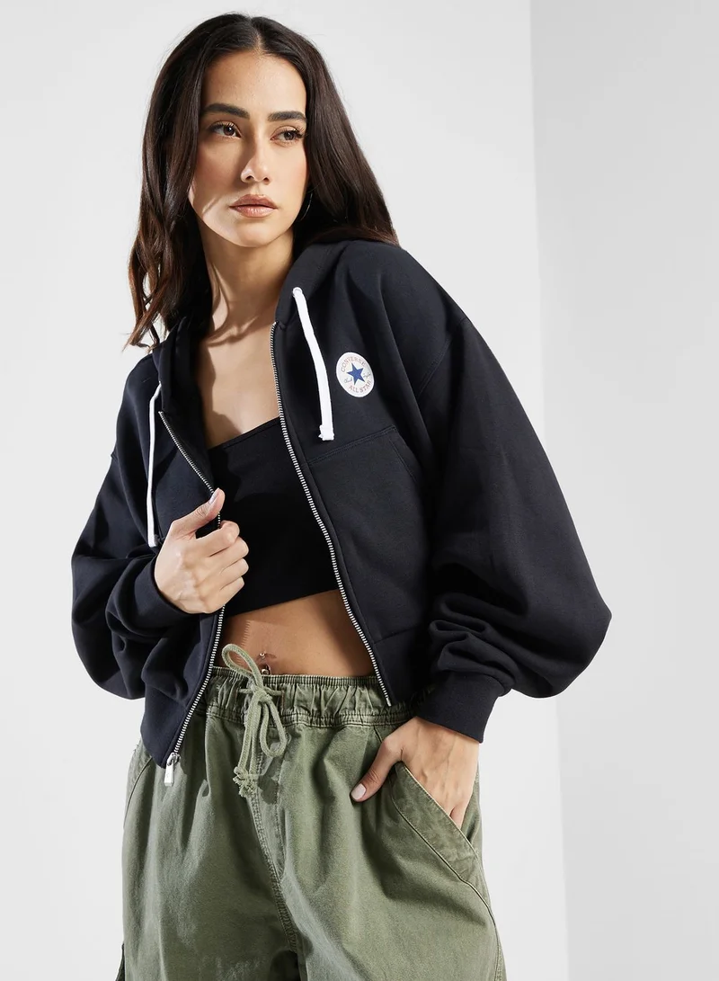 CONVERSE Retro Chuck Quarter Zipped Hoodie