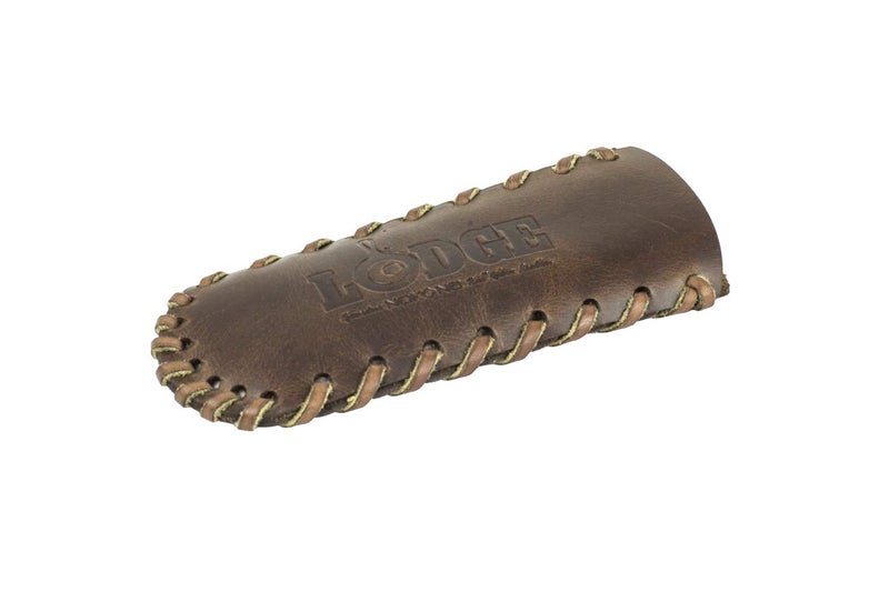 Lodge Nokona Leather Hot Handle Holder - Premium Ball Glove Leather Hot Handle Holder Designed for Traditional Lodge Cast Iron Products â€“ Reusable Heat Protection Up to 600Â° - Brown - Image 1
