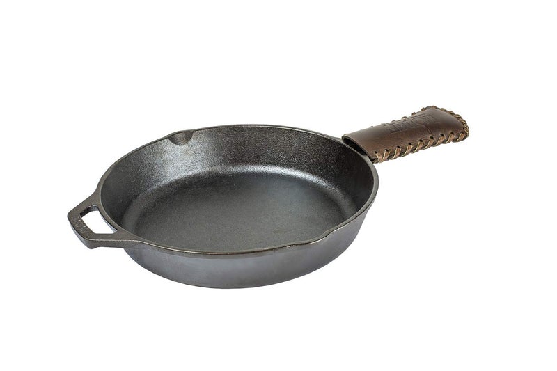 Lodge Nokona Leather Hot Handle Holder - Premium Ball Glove Leather Hot Handle Holder Designed for Traditional Lodge Cast Iron Products â€“ Reusable Heat Protection Up to 600Â° - Brown - Image 3