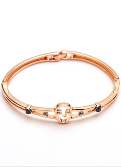 Peach Heart Diamond Letter Love Bracelet