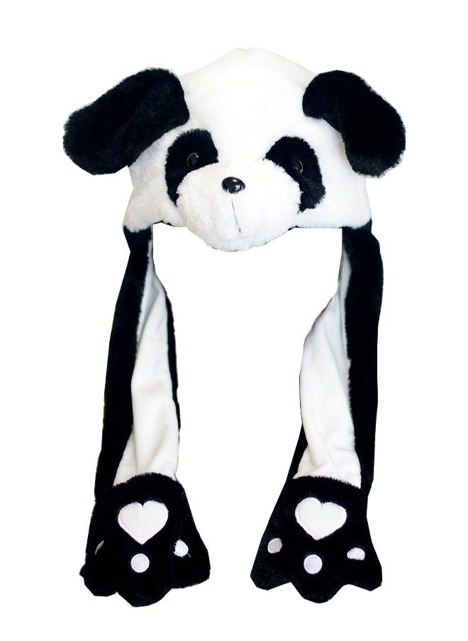 Depend - Animal Panda Hat with Ears Moving Jumping Pop Up Beating Plush Ear Panda Hat - Image 1