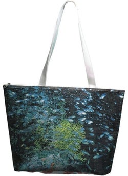 My Geppeto Bag Nature Motif Digital Printed Nylon Fabric Beach Bag MULTI COLORED  - Image 2