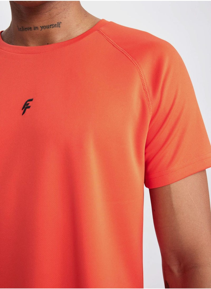 DeFacto - Defactofit Slim Fit Crew Neck Printed Sports T-Shi - Image 1