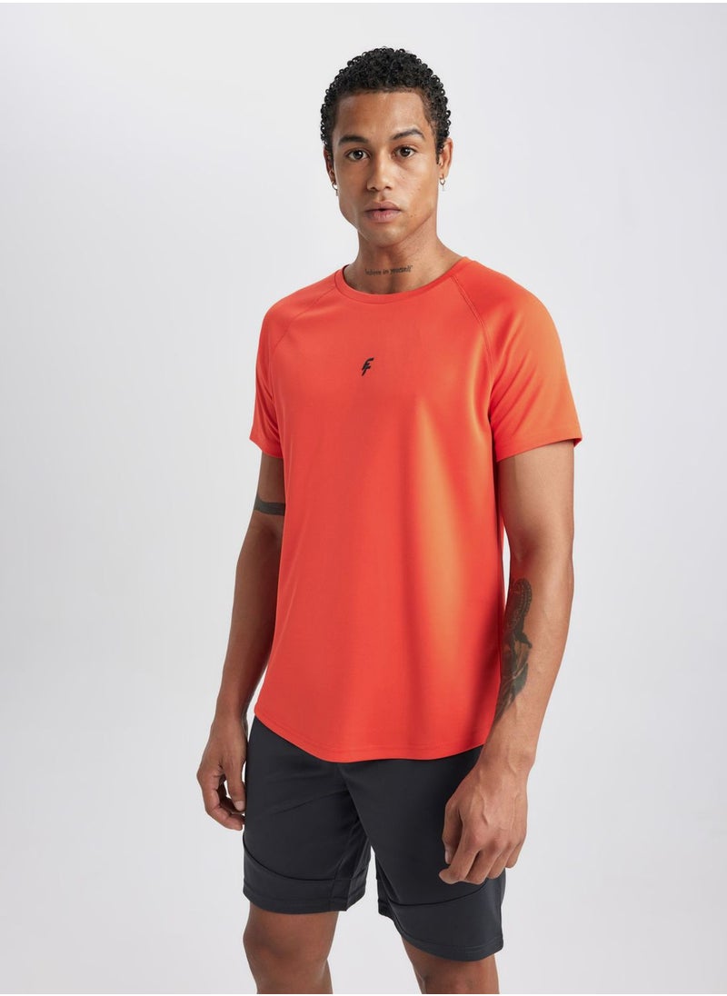 DeFacto - Defactofit Slim Fit Crew Neck Printed Sports T-Shi - Image 1