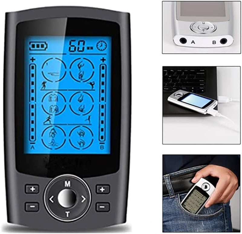 24-mode Physiotherapy Instrument Intelligent Pulse Full Body Massage Charging Meridian Massager, Suitable for Cervical and Lumbar Muscle Stimulation Acupuncture Points Family Acupuncture - Image 5