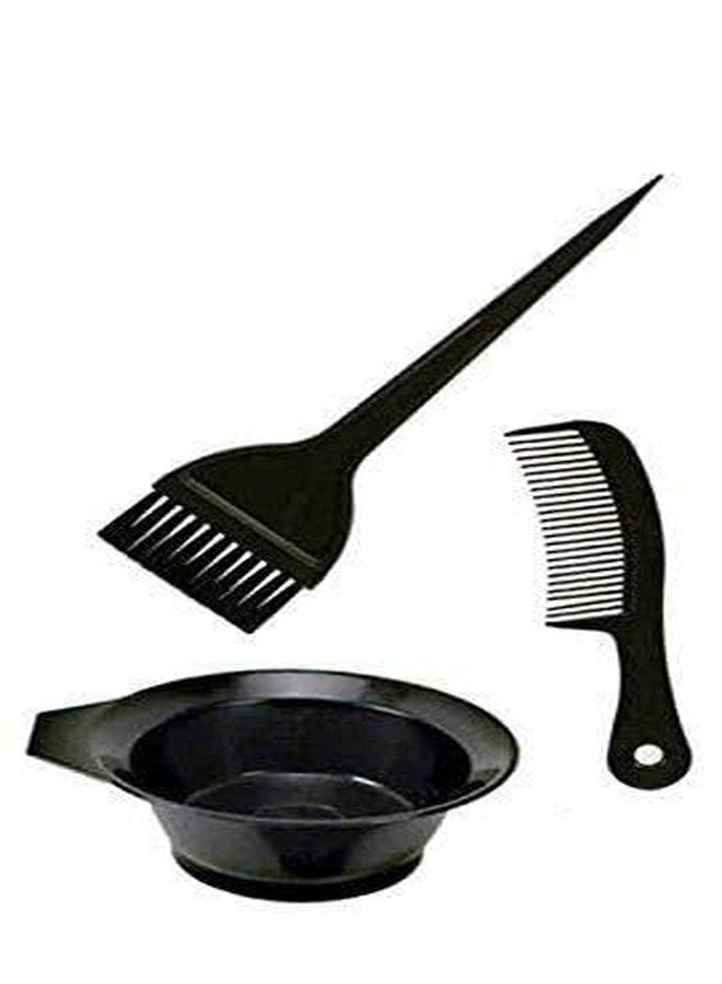 VEDETIC Hair Colouring Set with 1 Bowl, 1 Comb and 1 Brush (Black) - Image 2