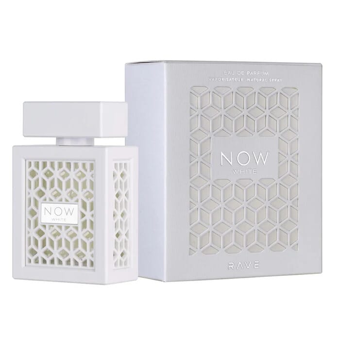 RAVE Now White Eau de Parfum 100ML | Luxury Fresh Musky Floral Perfume for Men & Women | Long Lasting Arabian Fragrance - Image 1