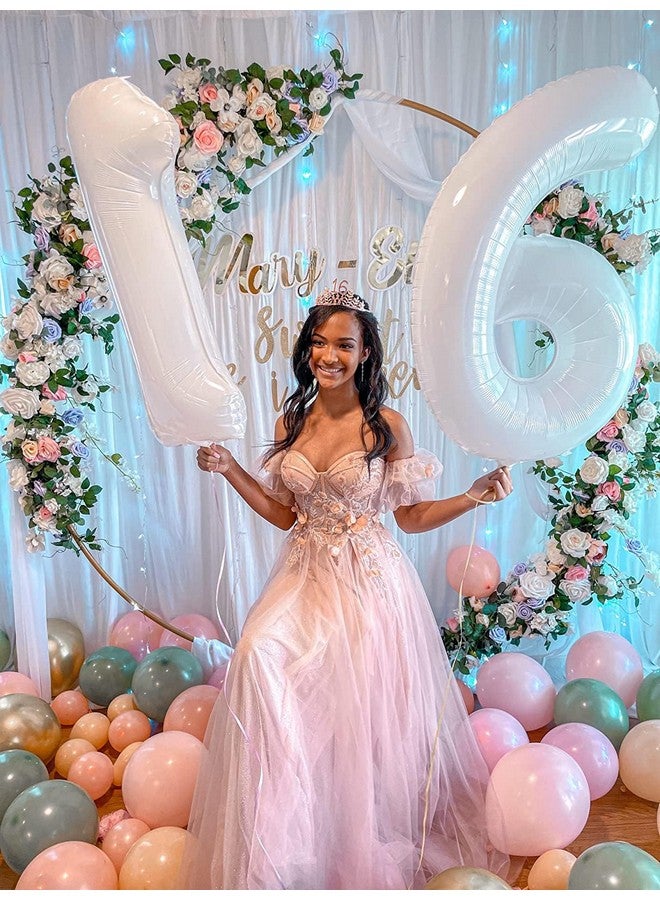 Mluchee Number Balloon 40 Inch White 1 Balloon Party Decorations, 1 Balloon 1St Birthday Decorations Boy Girl Baby, 1 10 11 15 16 17 18 21 Balloons For Birthday Party - Image 3