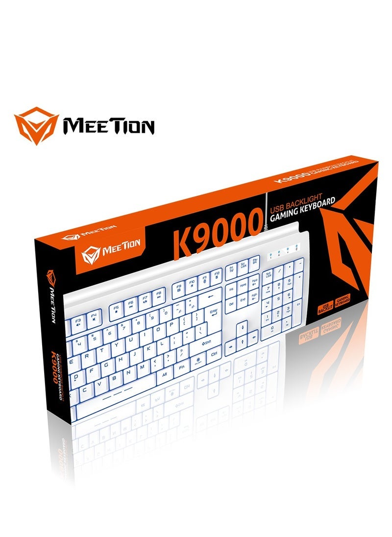 Meetion Meetion K9000 Waterproof Backlit RGB Gaming Keyboard – Durable and Spill-Resistant Design with Vibrant RGB Lighting and 19 Anti-Ghosting Keys – Ideal for Gaming and Office Use with Comfortable Ergonomics and Reliable Performance  - Image 1