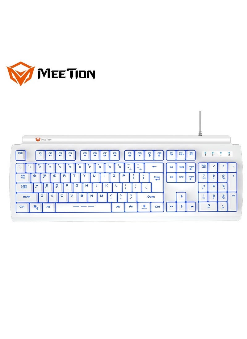 Meetion Meetion K9000 Waterproof Backlit RGB Gaming Keyboard – Durable and Spill-Resistant Design with Vibrant RGB Lighting and 19 Anti-Ghosting Keys – Ideal for Gaming and Office Use with Comfortable Ergonomics and Reliable Performance  - Image 2