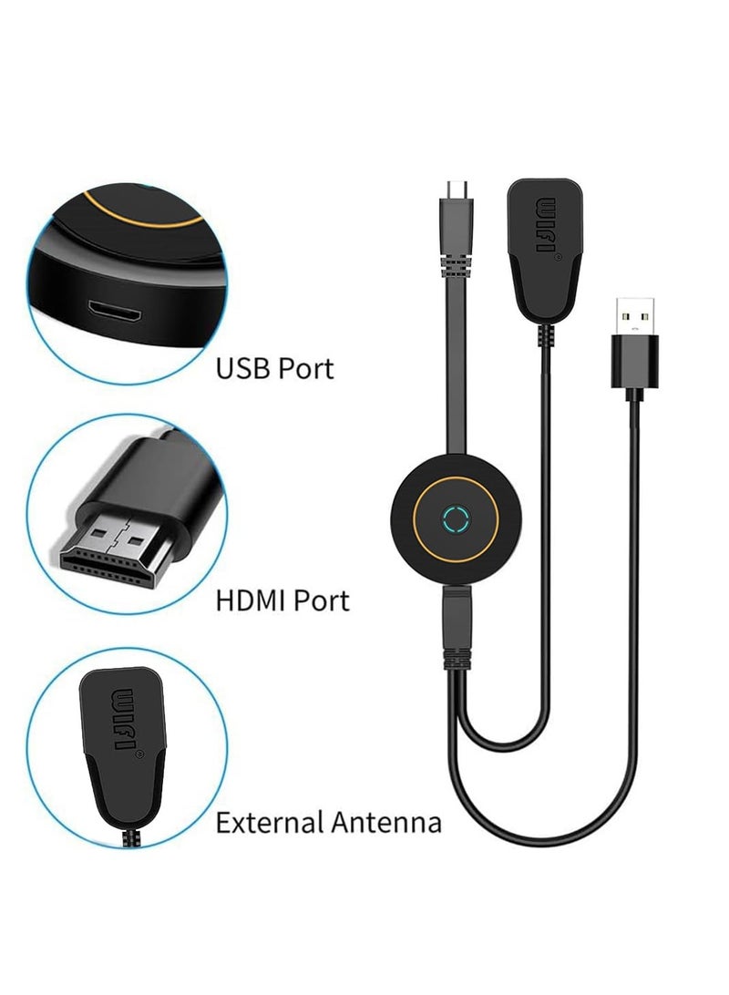 KASTWAVE Wireless Display Dongle, 4K2.4G HDMI Screen Mirroring Display Dongle, WiFi Screen Mirroring Adapter Casting Screen to HDTV/Projector/Monitor, for PC/Tablet/Phone - Image 2
