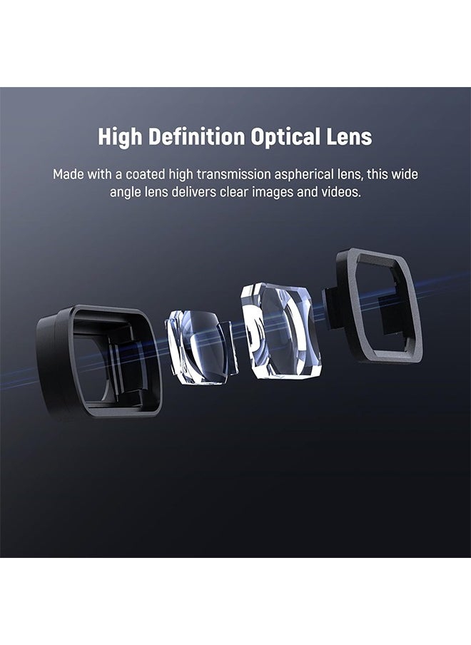 Neewer NEEWER 0.75X Wide Angle Lens Compatible with DJI OSMO Pocket 3 Creator Combo Accessories, Expanded FOV of 108°, Magnetic Coated Aspherical Action Camera Lens, LS-45  - Image 5