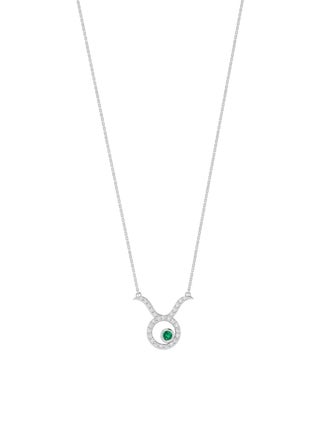 Capri Gold 18K White Gold Taurus Zodiac Sign Necklace with Emerald and Diamond - pzsku/Z90F520569418B6A22403Z/45/_/1653481834/418d288e-3de1-46c7-9925-368e2a662c9a