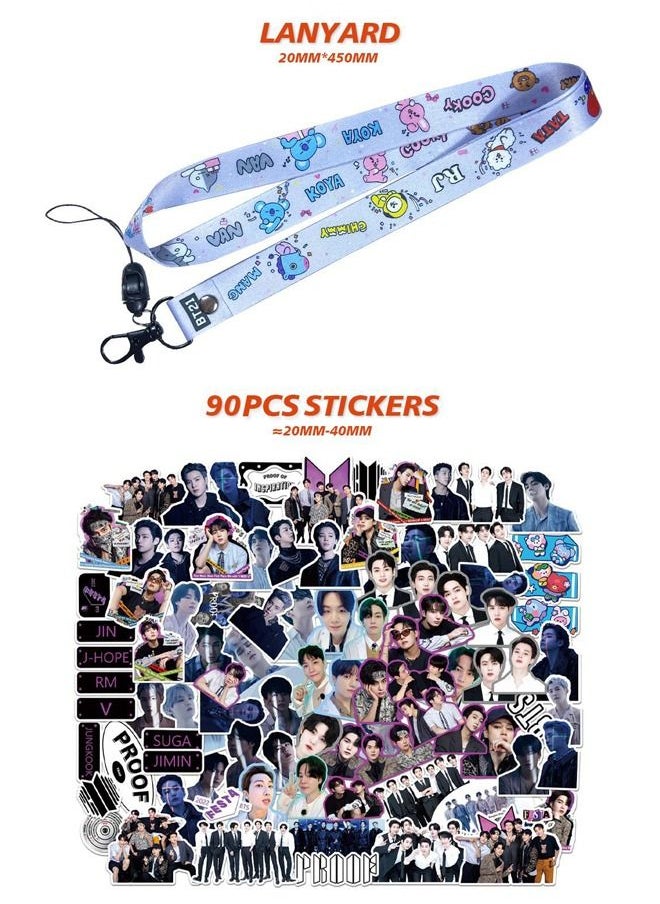 EHOME Bts Member Suga Solo Album Agust D Gift Box With Lomo Cards, Acrylic Stand, Hand Account Tape, Keychain, Lanyard, Stickers, Photo Card  - Image 5