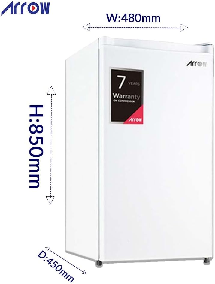 89L Single Door Refrigerator with 10L Freezer, 3.3 Cu.Ft. Capacity, LED Lighting, Low Noise (39 dB), Manual Defrost, Mechanical Temperature Control, Food Care Drawer | Model: RO1-139LW - Image 5