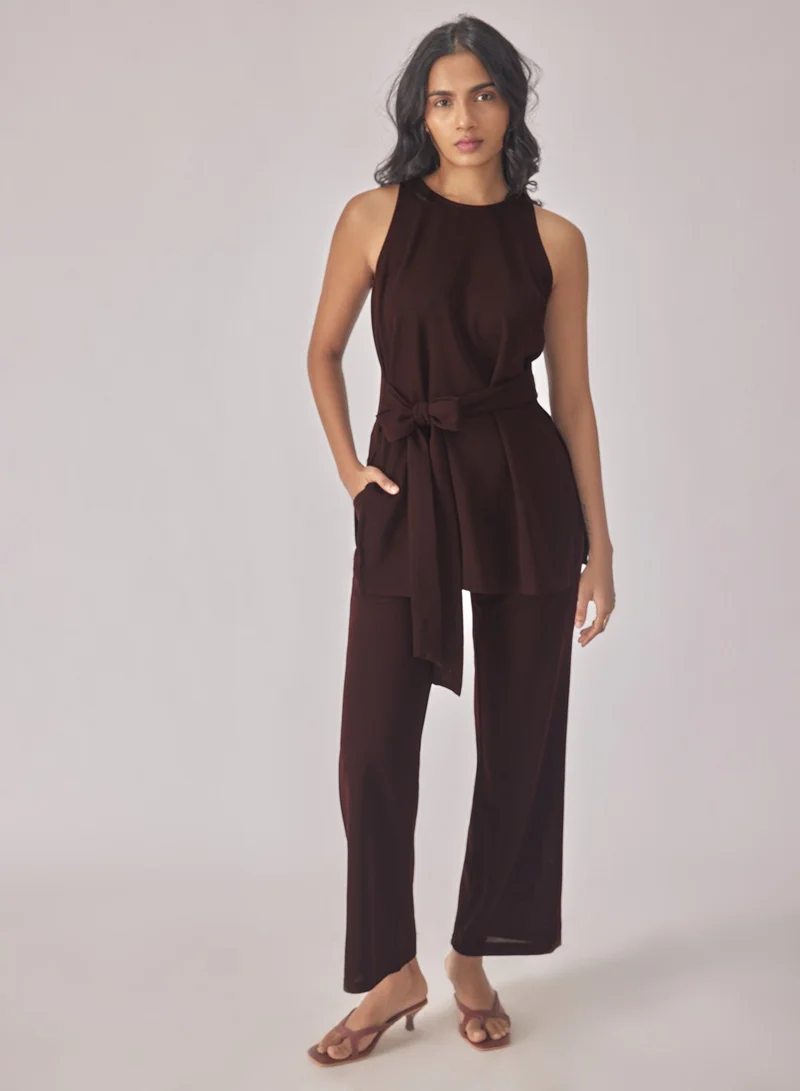 The Label Life Knit Front Tie Top