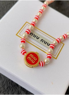 Miu Miu Red button necklace  - Image 4