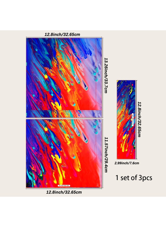 For Sony Game Console 3PCS PS4 Film Sticker PVC Sticker-Color:YXJ-PS4-034 - Image 5