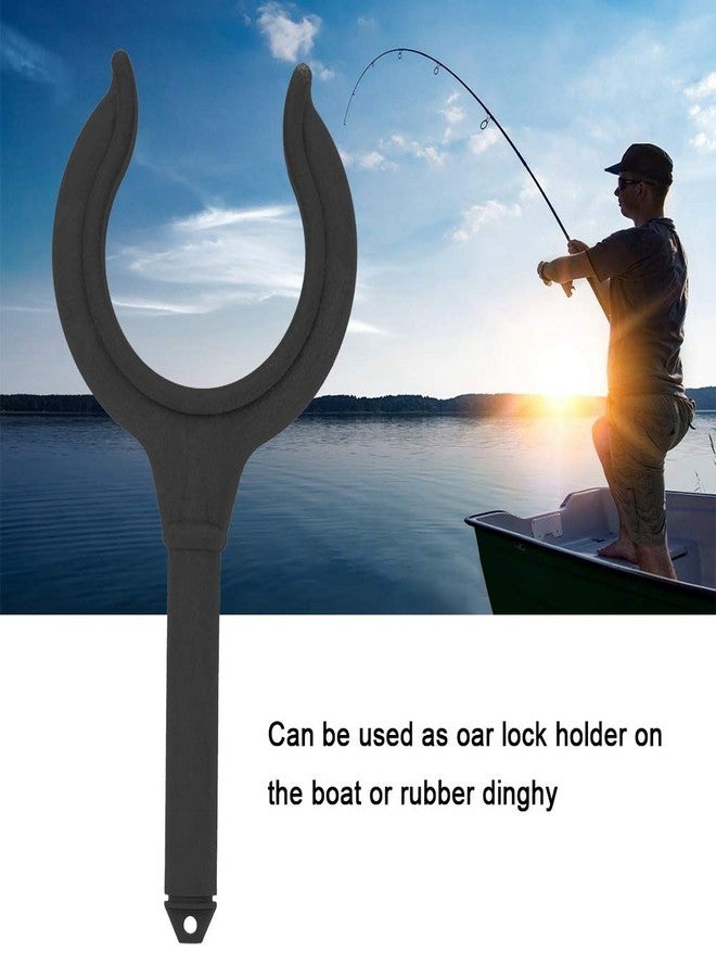 DAUERHAFT Boat Oar Lock , 2 pcs Boat Oar Lock Fishing Rod Holder Bracket Marine Rubber Dinghy Accessories , Sturdy and Oar Lock Rowlock Side Mount Rowlock Marine Row Boat Dinghy Water Raft - Image 3