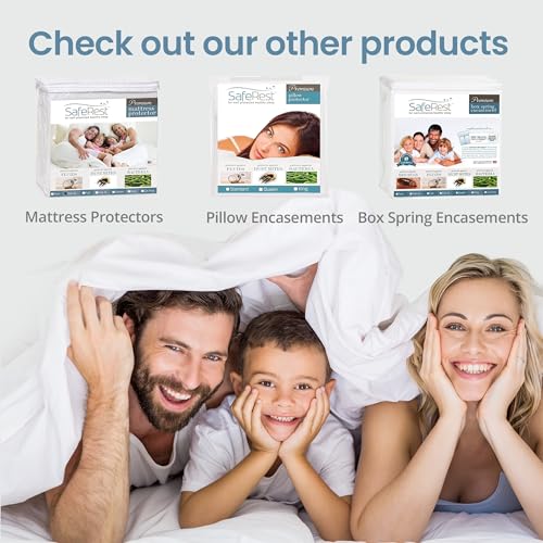 SafeRest Zippered Mattress Protector - Premium 12-15 Inch Waterproof Mattress Cover for Bed - Breathable, Noiseless Washable Mattress Encasement - Queen - Image 3
