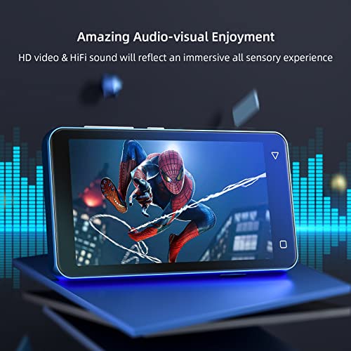 innioasis MP3 Player with Bluetooth and WiFi,MP3 Player with Spotify,Spotify Kids,Audible,Pandora,Amazon Music,4" Music Player MP4 Up to 1TB(80GB,Blue_White) - Image 4