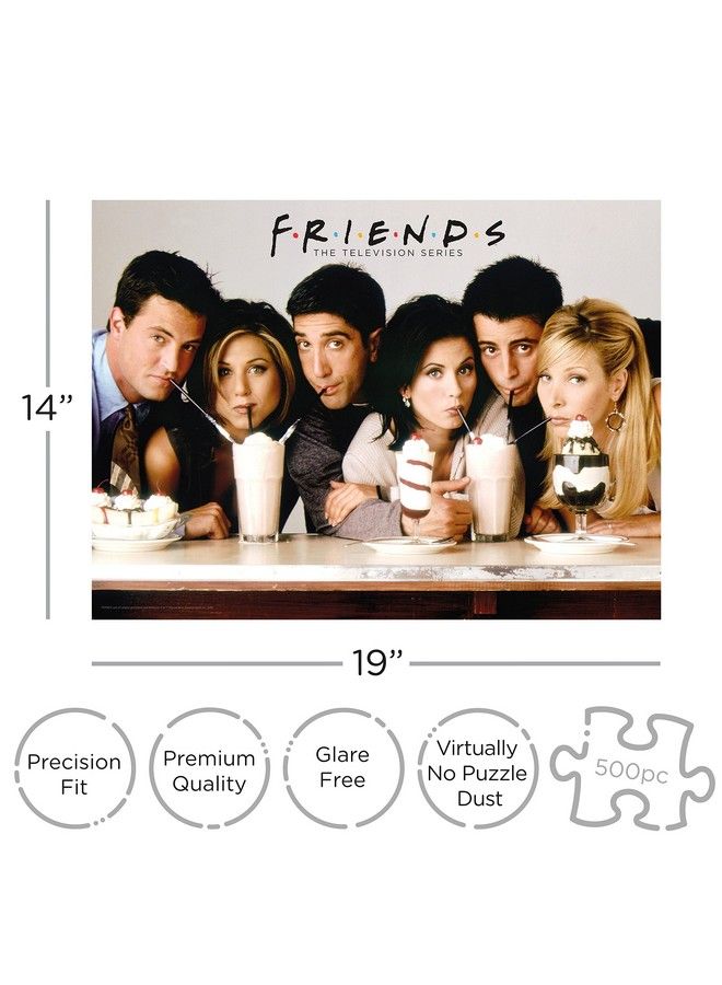 Aquarius Friends Milkshake Puzzle (500 Piece Jigsaw Puzzle) Glare Free Precision Fit Officially Licensed Friends Tv Show Merchandise & Collectibles 14 X 19 Inches  - Image 3