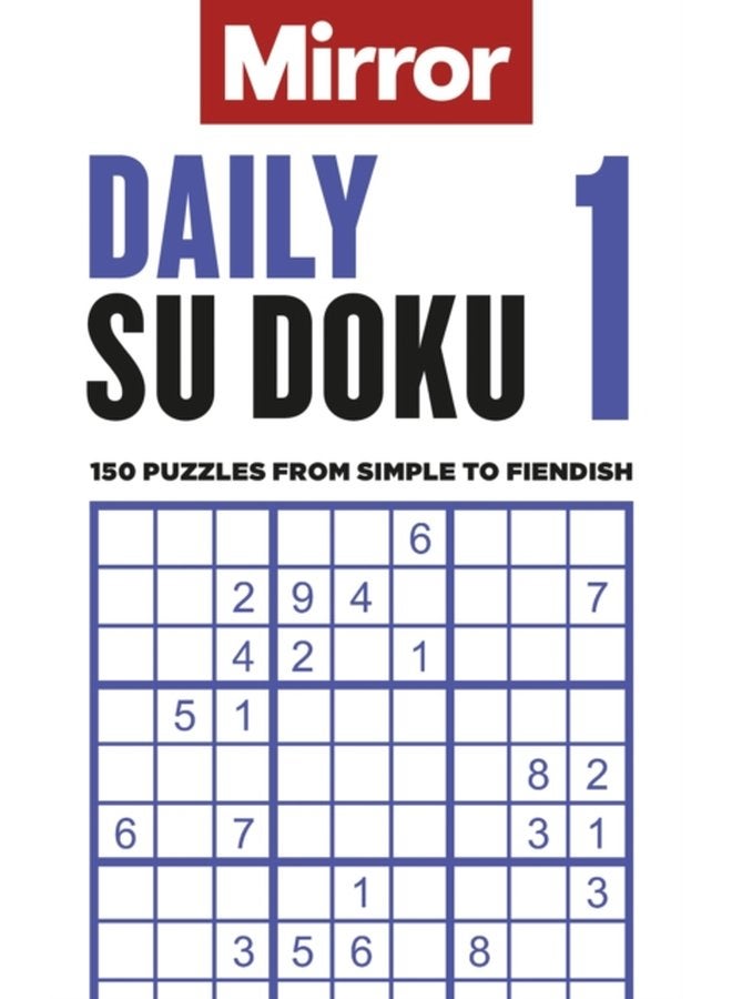 مرآة يومية سودوكو 1 150 لغز من السهل إلى الصعب - غلاف ورقي