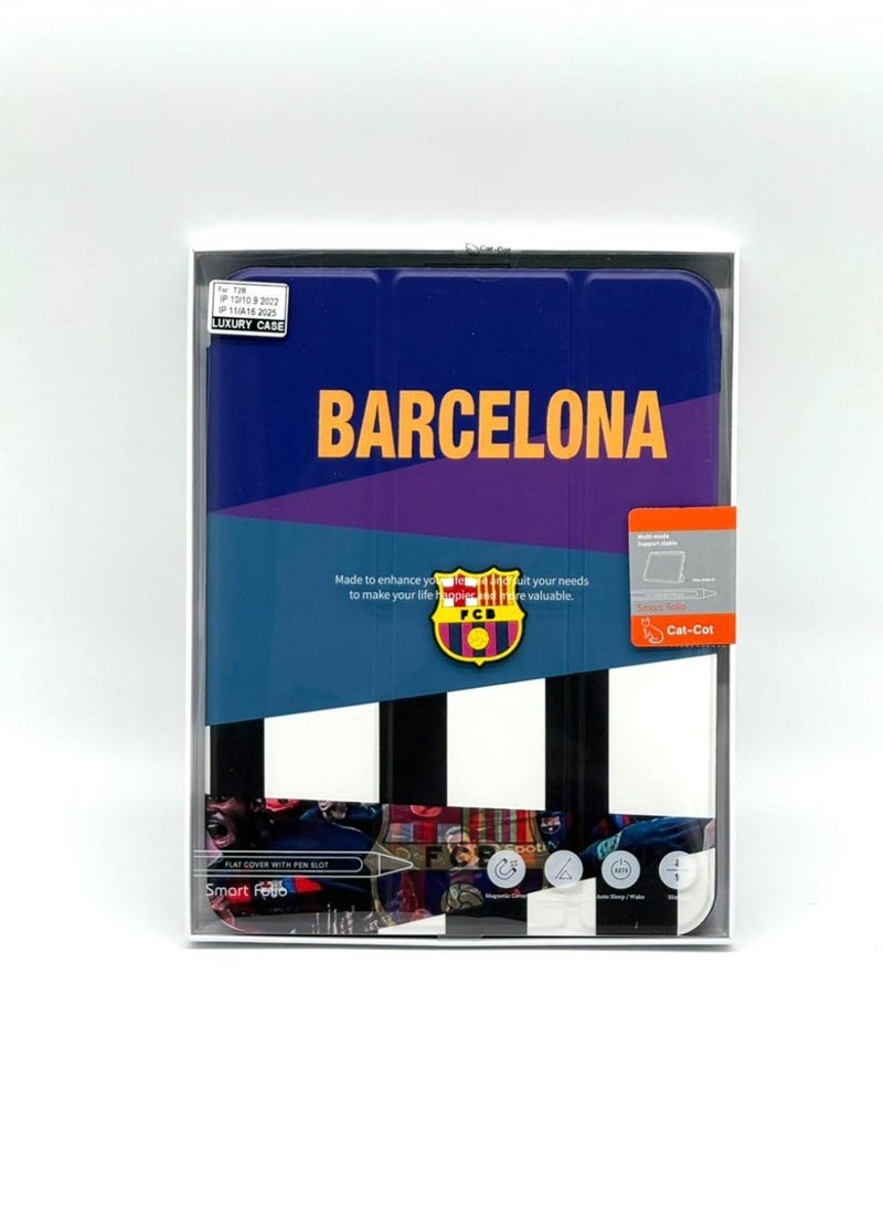 Cat - Cot Cat-Cot FC Barcelona Edition Smart Folio Case for iPad 10.2-inch (9th, 8th, 7th Gen) – Official Colors Barça Fan Protective Tablet Cover with Built-in Stylus Holder & Smart Magnetic Closure - Image 5