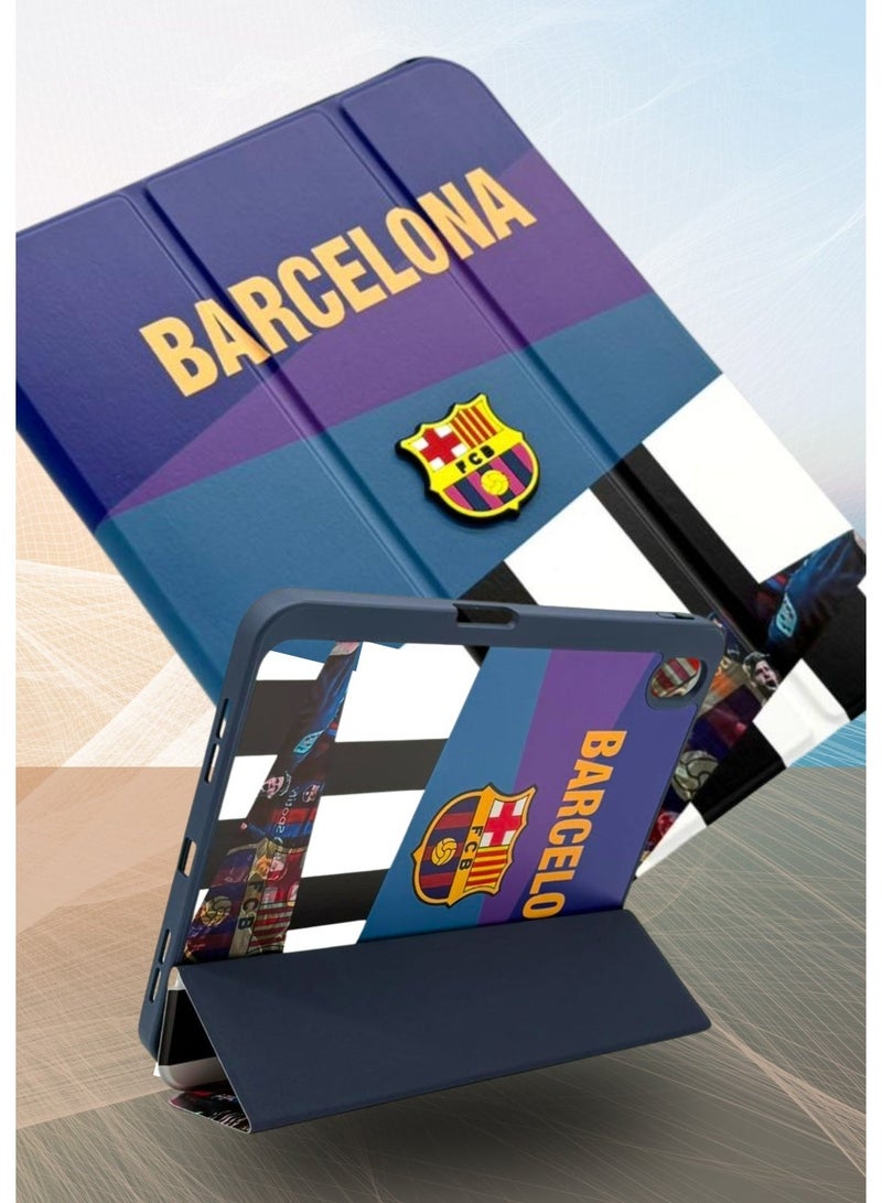 Cat - Cot Cat-Cot FC Barcelona Edition Smart Folio Case for iPad 10.2-inch (9th, 8th, 7th Gen) – Official Colors Barça Fan Protective Tablet Cover with Built-in Stylus Holder & Smart Magnetic Closure - Image 1