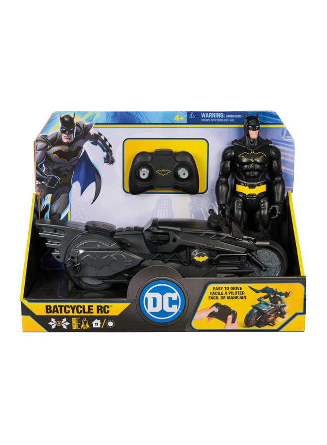 Spinmaster دراجة باتمان RC بطول 12 بوصة من DC، لعبة دراجة نارية عن بعد، حركة عالية السرعة، بطارية قابلة للشحن، للأعمار من 4 سنوات وما فوق - Image 2