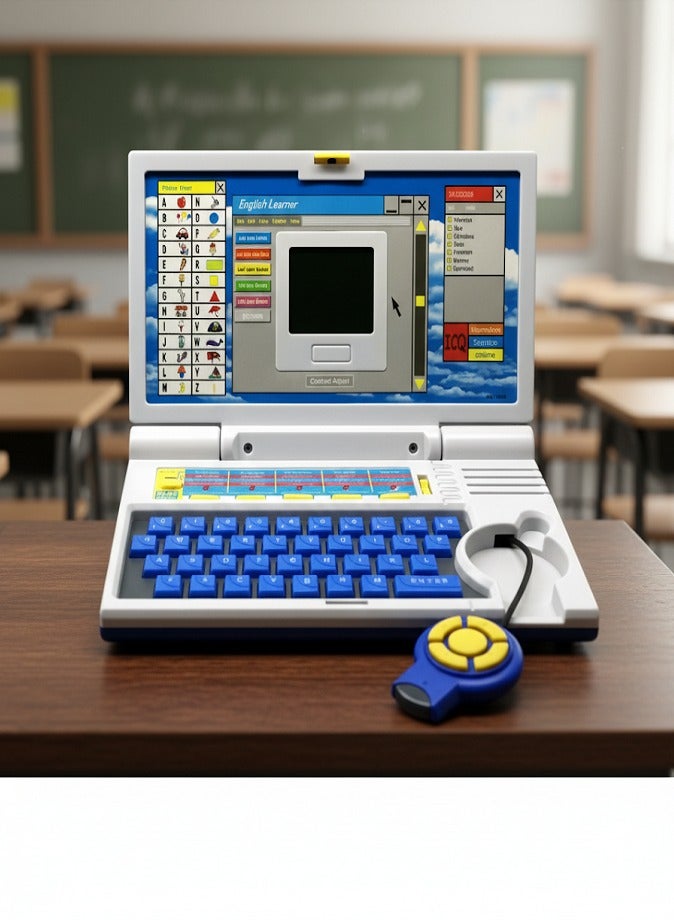 English Learner Educational Laptop for Kids Ages 3+, Interactive Learning Computer Toy with Mouse, 20 Fun Educational Activities for Alphabet, Numbers, Spelling, Games and Music, Skill Development Gift for Boys and Girls - Image 2