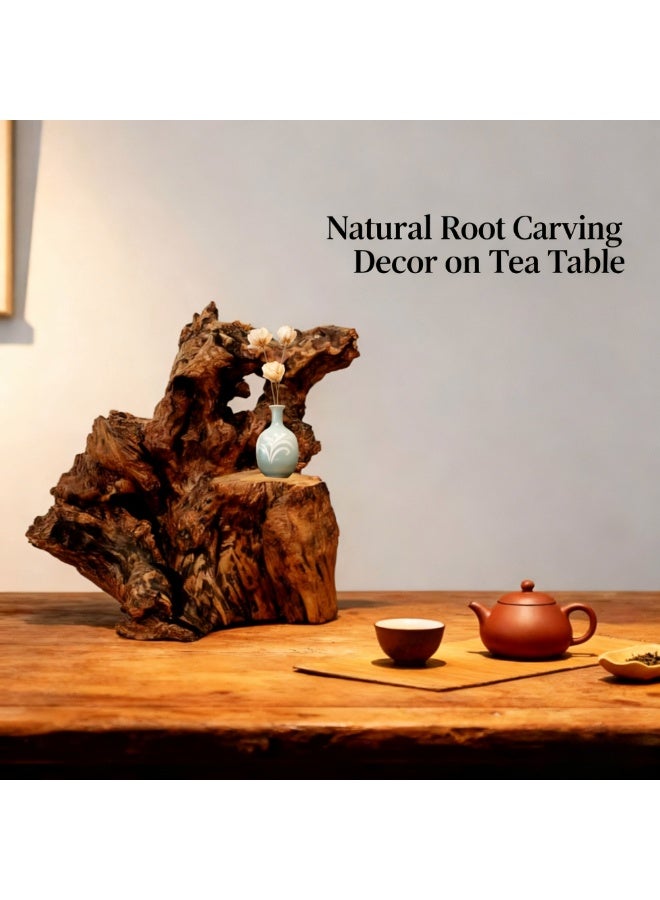 Natural Driftwood Teak Root Sculpture Handmade Solid Wood Accent Piece Unique Organic Furniture Base Rustic Home & Garden Decor - Image 3