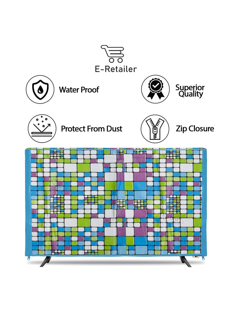 E-Retailer ERetailer Transparent LCDLED TV Protector Cover with Zipper Enclosure for 26 Inch Suitable for All Major Brand Model ColorGreen Size2553x17 Inches  - Image 4