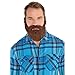 Amscan Brown Lumberjack Beard and Moustache Adult Size 1 Pc NaturalLooking Synthetic Hair Cosplays and Costume Parties - Image 3